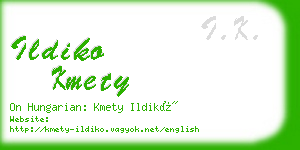 ildiko kmety business card